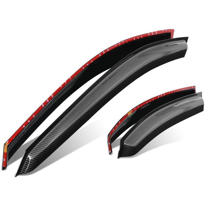 4Pcs Window Visors Guard Deflector <br> 06-10 Hyundai Sonata