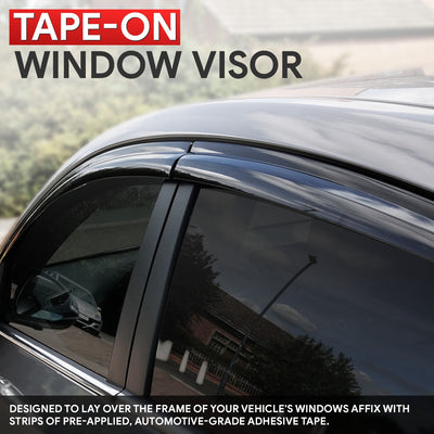 4Pcs Window Visors Guard Deflector <BR>17-20 Hyundai Elantra