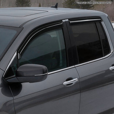 4Pcs Window Visors Guard Deflector<br>17-25 Honda Ridgeline