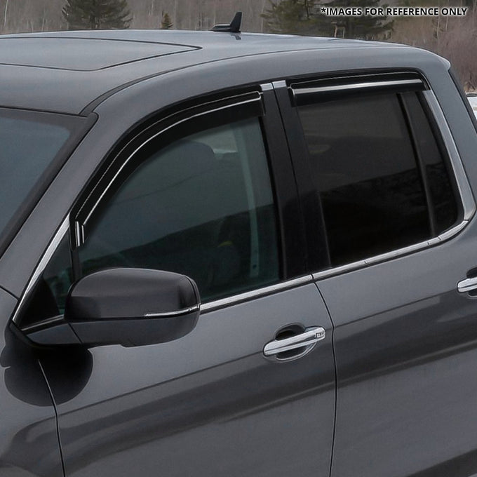 4Pcs Window Visors Guard Deflector<br>17-25 Honda Ridgeline