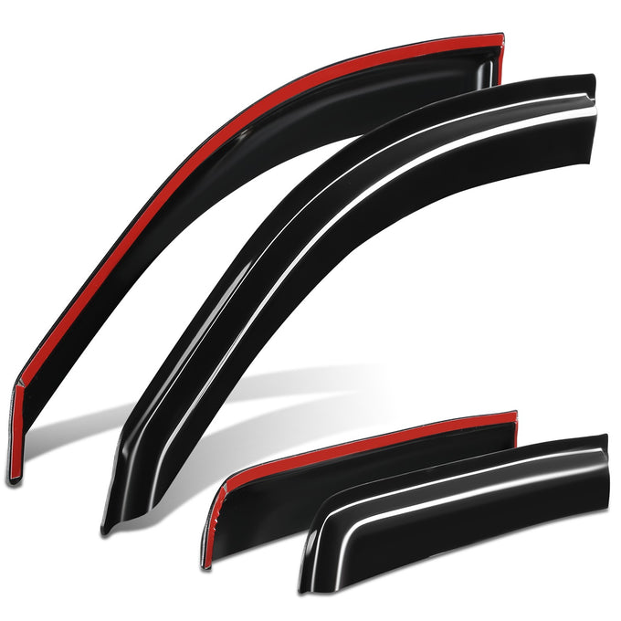 4Pcs Window Visors Guard Deflector<br>17-25 Honda Ridgeline