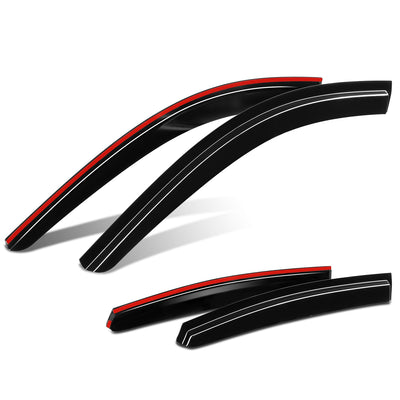 4Pcs Carben Fiber Style Window Visors<br>23-26 Honda Accord