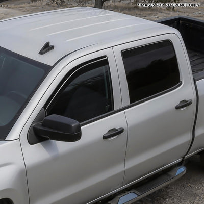 4Pcs Window Visors Guard Deflector<br>14-19 Chevy Silverado, GMC Sierra 1500-3500 Crew Cab