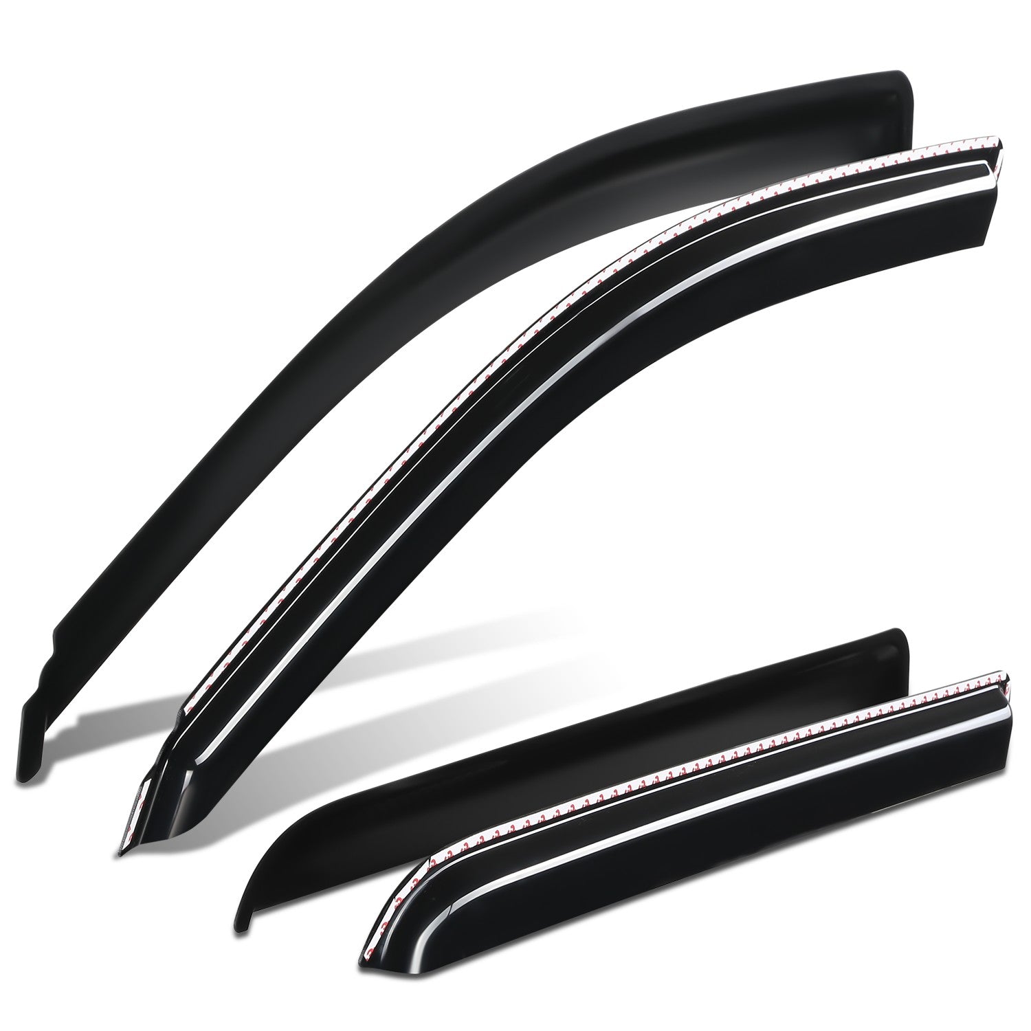 4Pcs Window Visors Guard Deflector<br>14-19 Chevy Silverado, GMC Sierra 1500-3500 Crew Cab