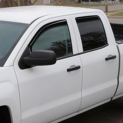 4Pcs Window Visors Guard Deflector<br>14-18 Chevy Silverado, GMC Sierra 1500-3500 Extended Cab