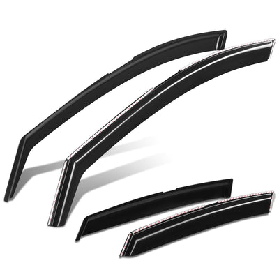 4Pcs Window Visors Guard Deflector<br>16-25 Chevy Malibu
