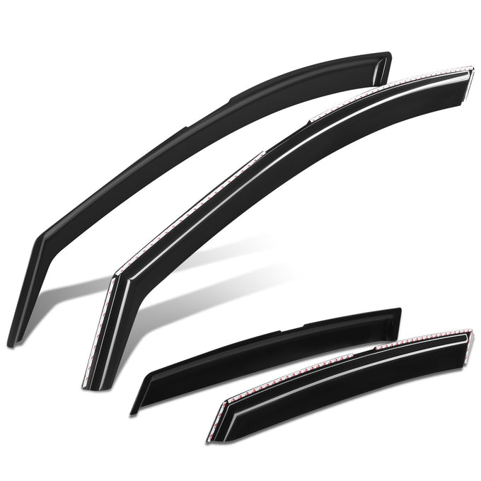 4Pcs Window Visors Guard Deflector<br>16-25 Chevy Malibu