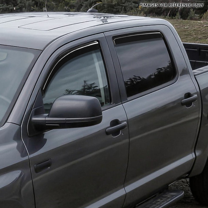 4Pcs Window Visors Guard Deflector<br>07-21 Toyota Tundra Crewmax