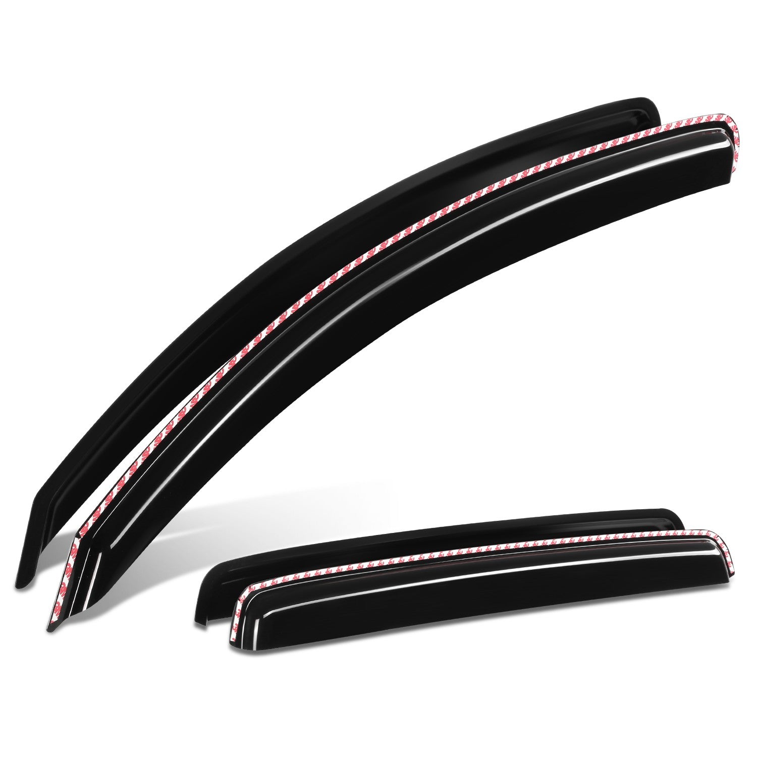 4Pcs Window Visors Guard Deflector<br>07-21 Toyota Tundra Crewmax