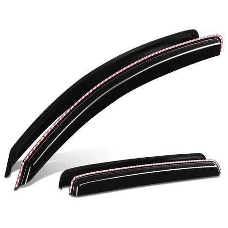 4Pcs Window Visors Guard Deflector<br>07-21 Toyota Tundra Crewmax