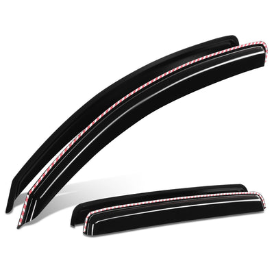 4Pcs Window Visors Guard Deflector<br>07-21 Toyota Tundra Crewmax