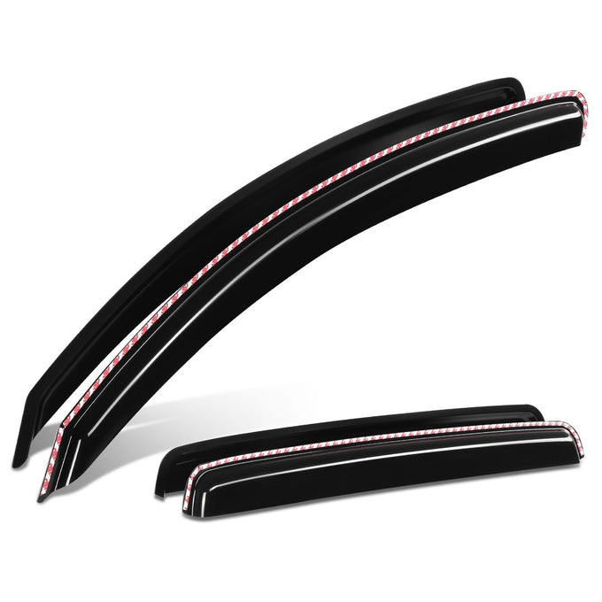 4Pcs Window Visors Guard Deflector<br>07-21 Toyota Tundra Crewmax
