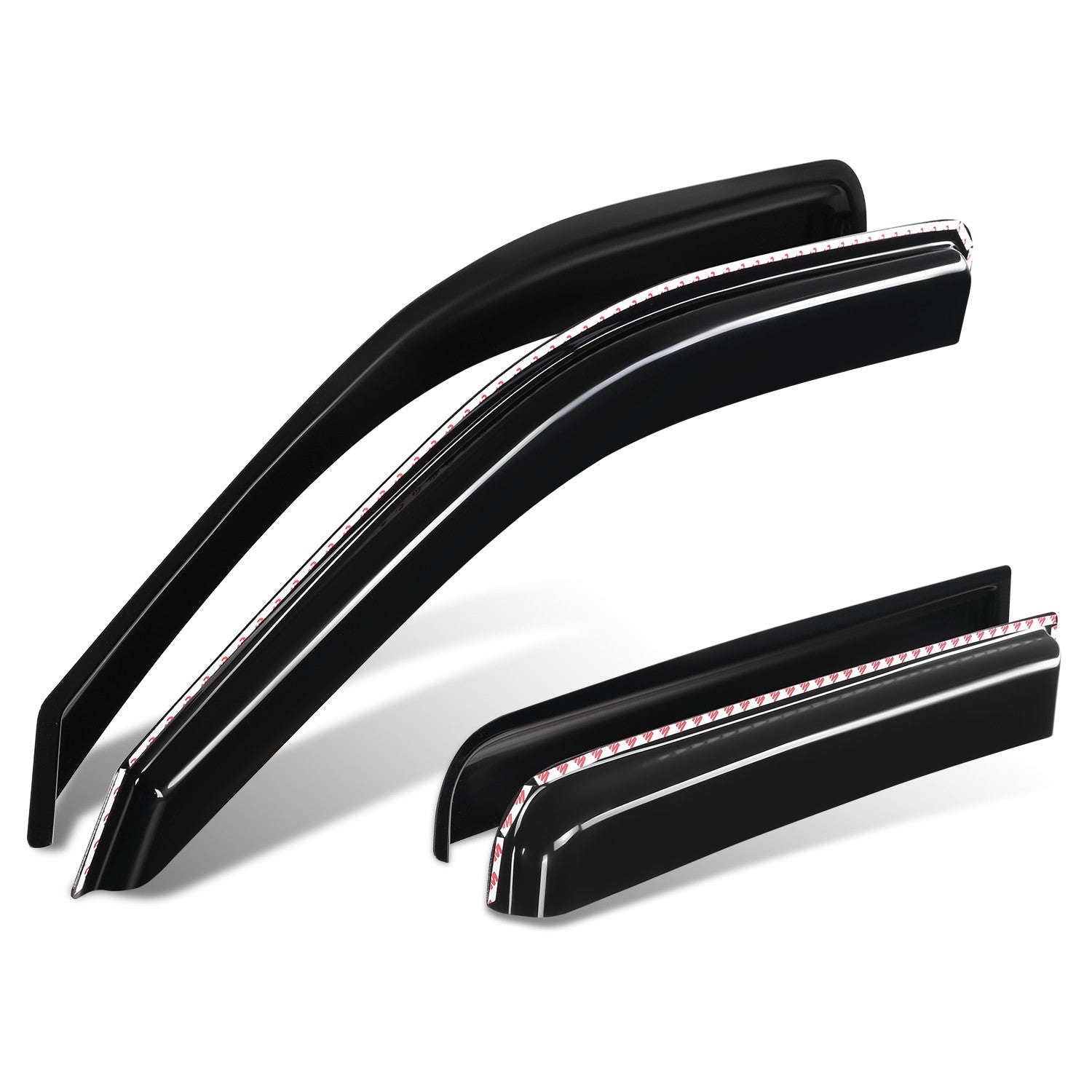 4Pcs Window Visors Guard Deflector<br>22-26 Nissan Frontier Crew Cab