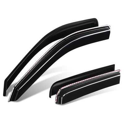 4Pcs Window Visors Guard Deflector<br>22-26 Nissan Frontier Crew Cab
