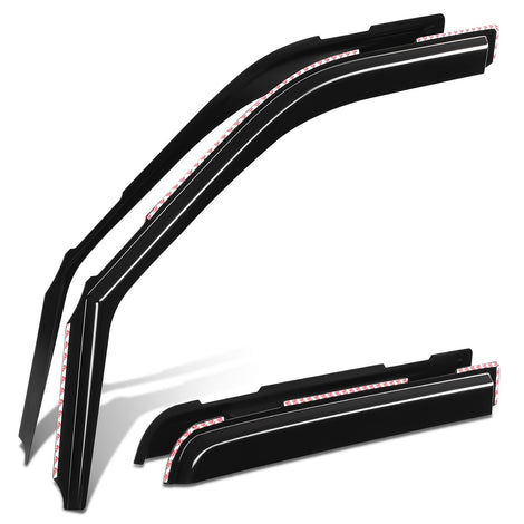 4Pcs Window Visors Guard Deflector<br>15-22 Ford F-150 Super Crew