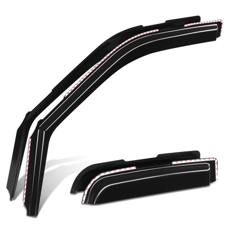 4Pcs Window Visors Guard Deflector<br>15-25 Ford F-150, 17-26 F-250 F-350 Super Duty