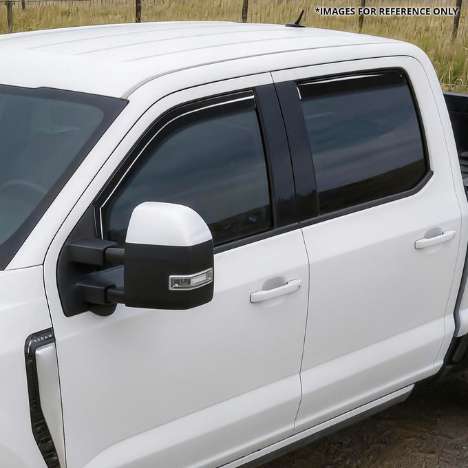 4Pcs Window Visors Guard Deflector<br>17-26 Ford F-250 F-350 F-450 Super Duty Crew Cab