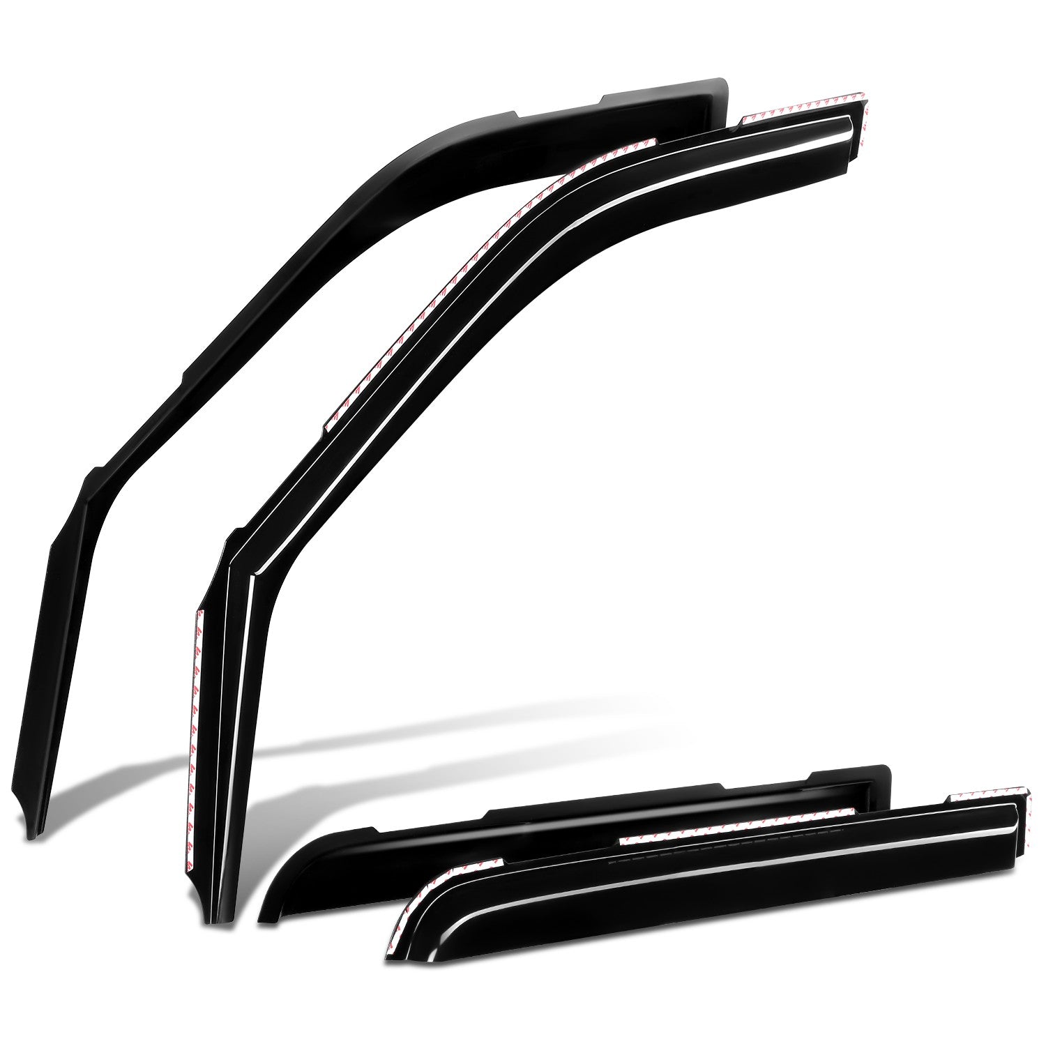 4Pcs Window Visors Guard Deflector<br>17-26 Ford F-250 F-350 F-450 Super Duty Crew Cab