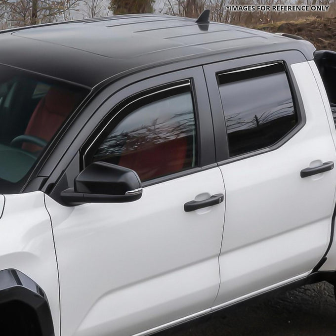 4Pcs Window Visors Guard Deflector<br>24-26 Toyota Tacoma Double Cab
