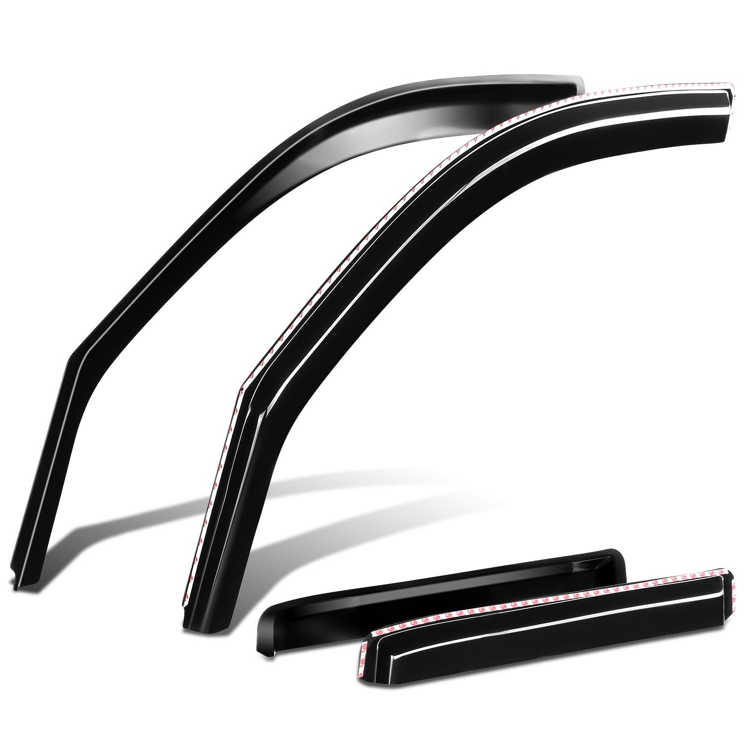 4Pcs Window Visors Guard Deflector<br>24-26 Toyota Tacoma Double Cab