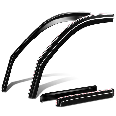 4Pcs Window Visors Guard Deflector<br>24-26 Toyota Tacoma Double Cab