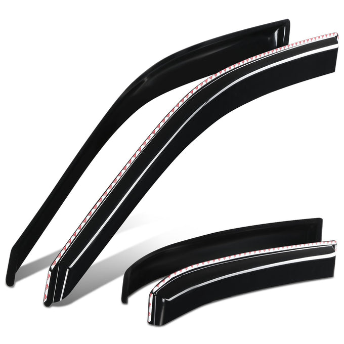 4Pcs Carben Fiber Style Window Visors<br>11-23 Chrysler 300