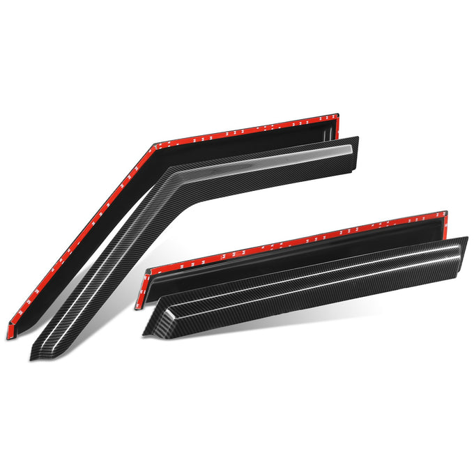 4Pcs Window Visors Guard Deflector <br> 10-13 Kia Soul