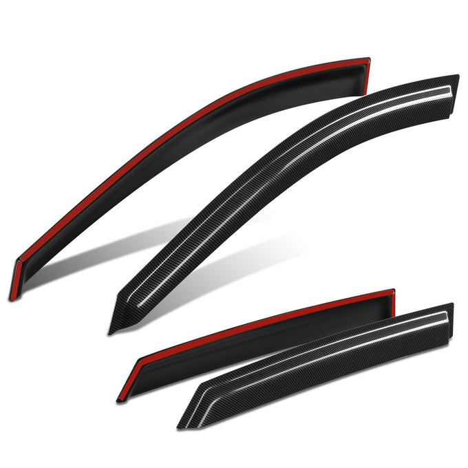 4Pcs Carben Fiber Style Window Visors<br>10-15 Hyundai Tucson
