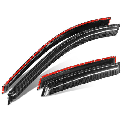 4Pcs Window Visors Guard Deflector <br> 03-08 Pontiac Vibe, Toyota Matrix