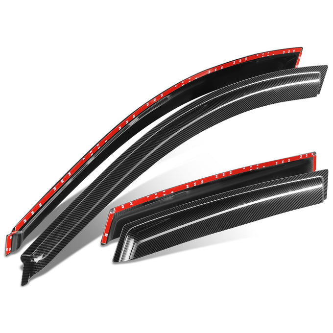 4Pcs Window Visors Guard Deflector <br> 03-08 Pontiac Vibe, Toyota Matrix