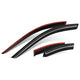 2Pcs Carbon Fiber Window Visors <br>07-10 Chrysler Sebring 11-14 200