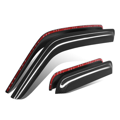 Taoe-on 4Pcs Window Visors Guard Deflector <br> 03-11 Honda Element