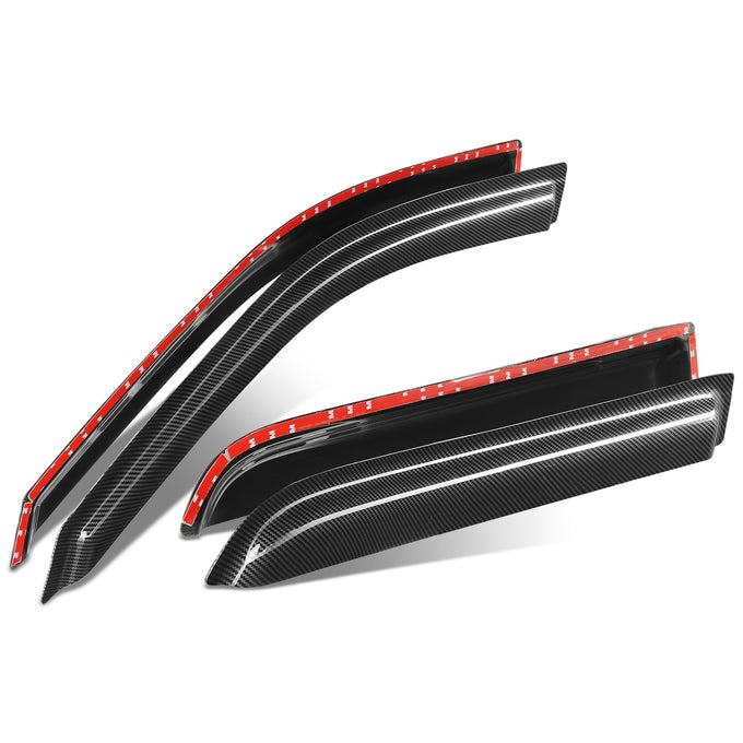 4Pcs Window Visors Guard Deflector <br> 07-10 Ford Explorer Sport Trac