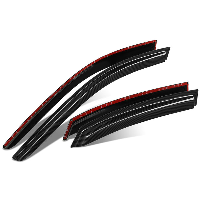 4Pcs Window Visors Guard Deflector <br> 02-08 Audi A4 S4, 07-08 RS4