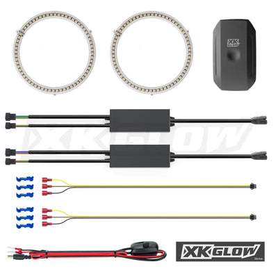 XKchrome 110mm Switchback Million Color Headlight Kit<br> Universal