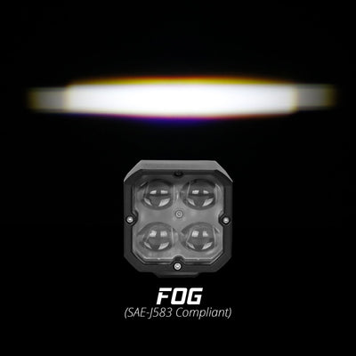 XKchrome RGB Accent LED Cube Light-Fog<br> Universal
