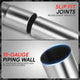 8Pcs 3.5in. OD Exhaust Tubing Bend Straight Pipe Kits<br>Universal