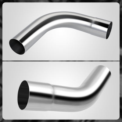 8Pcs 3.5in. OD Exhaust Tubing Bend Straight Pipe Kits<br>Universal