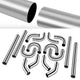 4in. OD Mandrel Exhaust Tubing Bend Straight Pipe <br>Universal