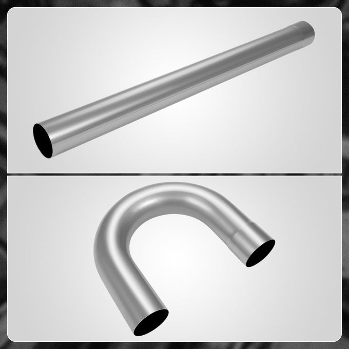 8Pcs 4in. OD Mandrel Exhaust Tubing Bend Straight Pipe <br>Universal