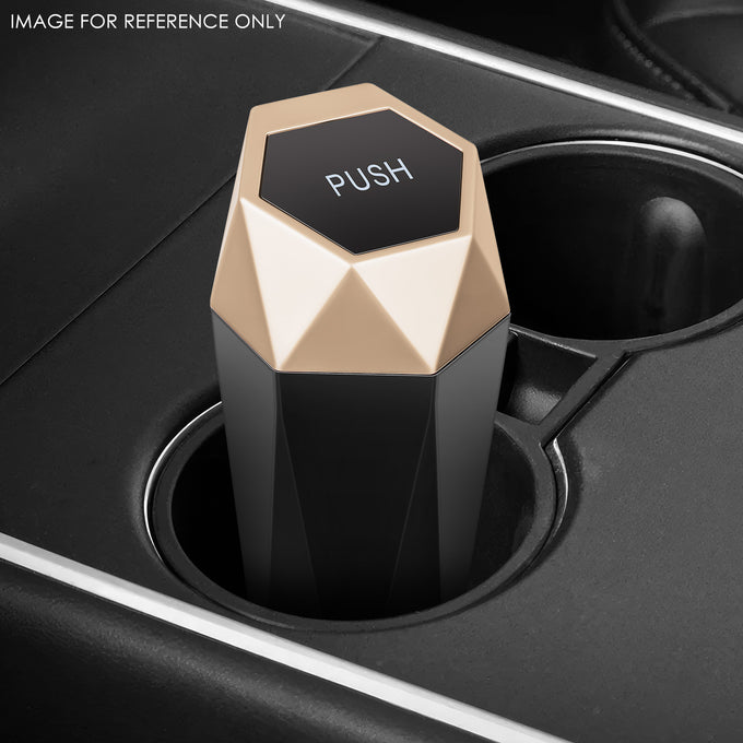 3 L x 3 W x 7.8 in. H Matte Black Bottom Garbage Can Universal