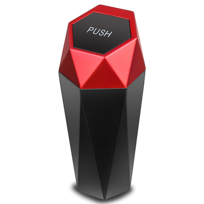 3 L x 3 W x 7.8 in. H Matte Black Bottom Garbage Can Universal