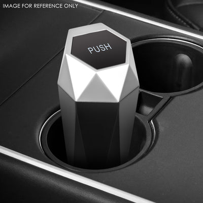 3 L x 3 W x 7.8 in. H Matte Black Bottom Garbage Can Universal