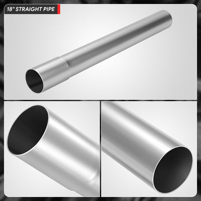 2 in. OD To 2.15 in. OD 18 in. Straight Pipe <br> 18-Gauge Piping Walls