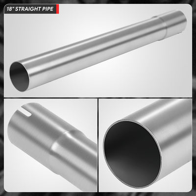 2 in. OD To 2.15 in. OD 18 in. Straight Pipe <br> 18-Gauge Piping Walls