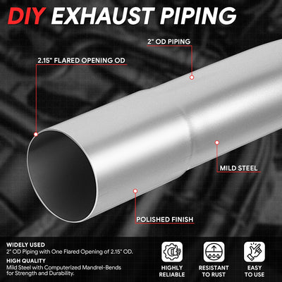 2 in. OD To 2.15 in. OD 180 Degree U-Bend <br> 18-Gauge Piping Walls