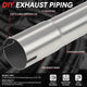Polished 2 in. OD To 2.15 in. OD 45 Degree Bend Pipe<br>18-Gauge Piping Walls