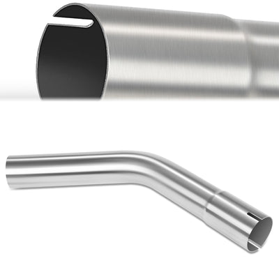 Polished 2 in. OD To 2.15 in. OD 45 Degree Bend Pipe<br>18-Gauge Piping Walls