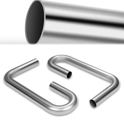 Pair of 2 in. OD 90 Degree & U Bends Exhaust Pipes <br> 2 in. OD Piping