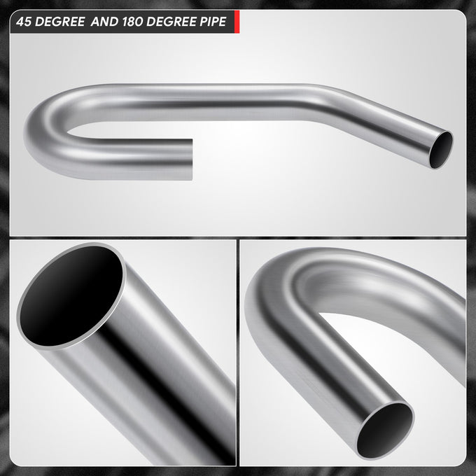 2.25 in. OD 45 Degree & U Bends Exhaust Pipe <br> 2 in. OD Piping